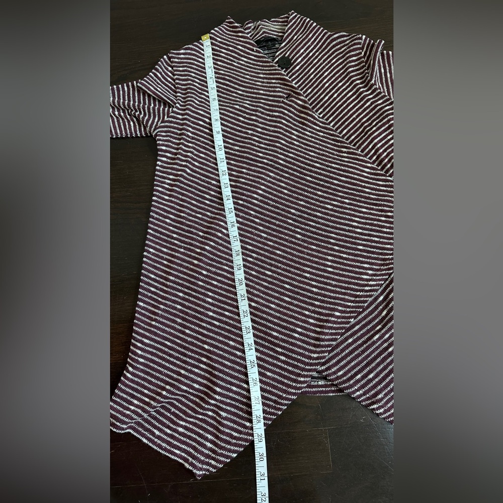 Ab Studio Wine Red Silver Glitter Button Wrap Car… - image 8